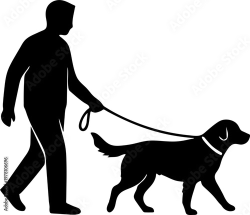 Pet therapy session minimalist illustration