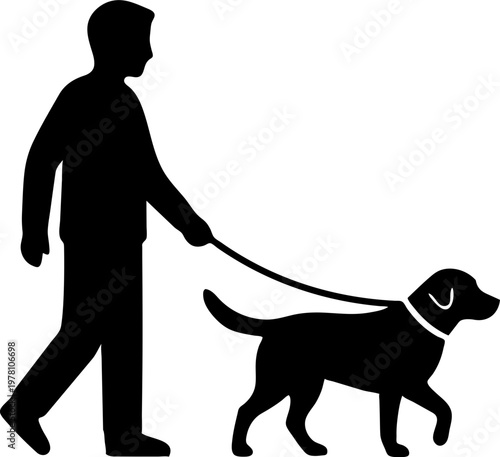 Pet therapy session minimalist illustration