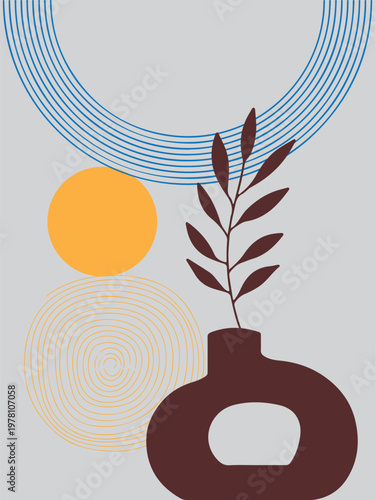 Modern Gradient Geometric Shapes Abstract Background Design