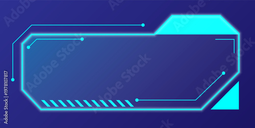 Smooth gradient transitions enhance geometric user interface elements.