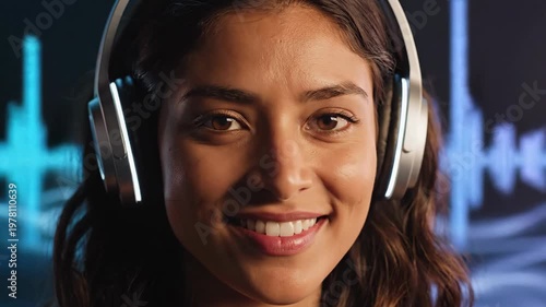 Podcast host showcasing audio production and remote recording