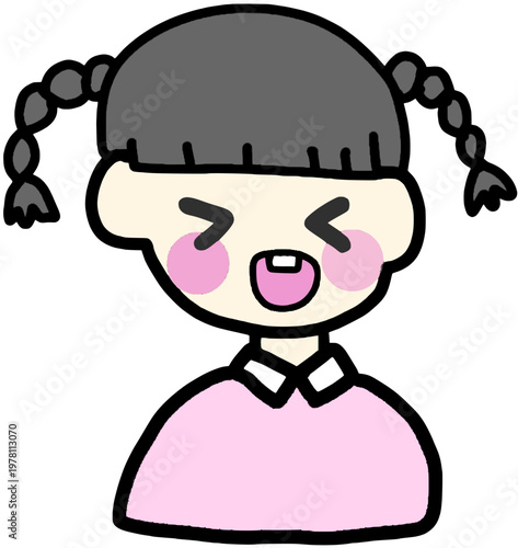 웃는 여자 아이