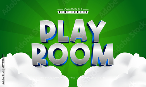 Play Room Editable Text Effect - Fun Gaming Typography for Kids and Entertainment Design
