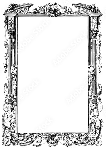 Simple decorative circular border design