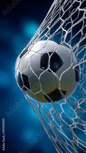 Soccer ball secured in the net marks a critical goal during the World Cup 2026 in Mexico, USA, and Canada.