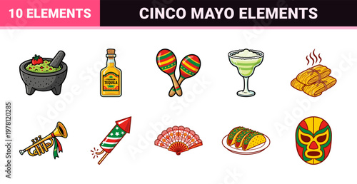 Mexican Fiesta Mascot and Culture Asset Sheet