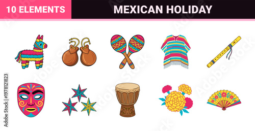 Mexican Heritage Celebration Design Asset Sheet
