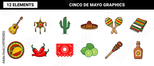 Cinco De Mayo Mexican Celebration Assets