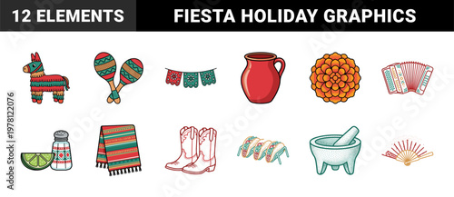 Mexican Celebration Holiday Asset Sheet