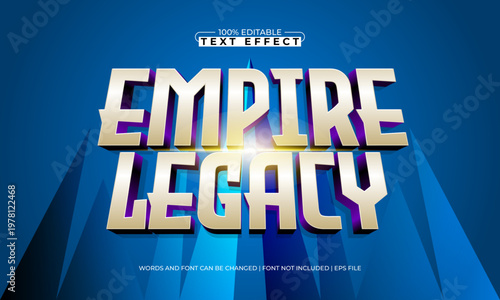 Empire Legacy Editable Text Effect - Medieval Fantasy Typography for Heroic and Epic Design