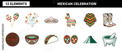 Mexican Festive Celebration Asset Sheet