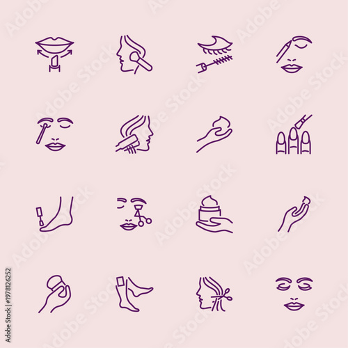 Make up artful useful trendy stylish design vector Illustration stunning colorful background