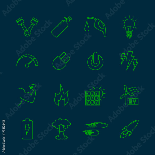 Energy Relative artful trendy stylish design beautiful vector Illustration colorful background