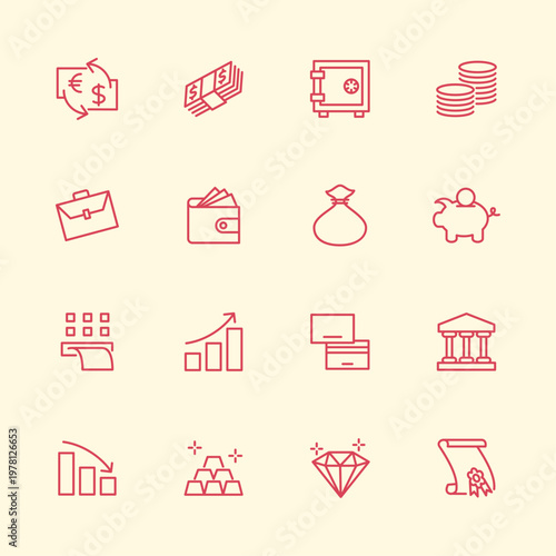 Investment artful trendy stylish design gorgeous vector Illustration colorful background