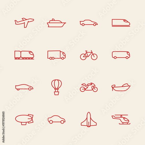 Transportation artful trendy stylish design cute vector Illustration colorful background
