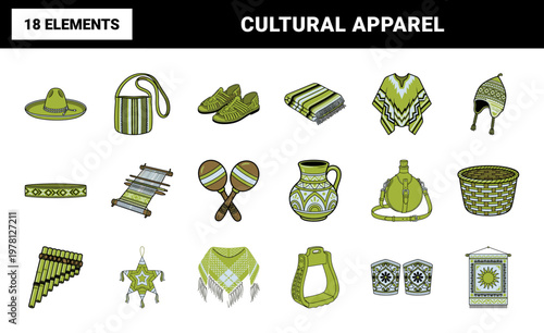 Traditional Latin American Clothing Asset Kit