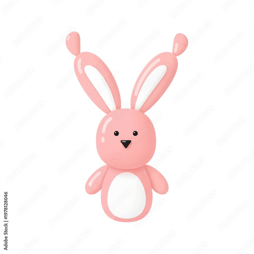 Obraz premium balloon rabbit character
