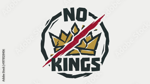 No Kings Typography Design