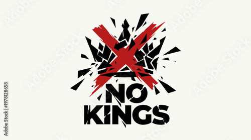 No Kings Graphic Design Concept