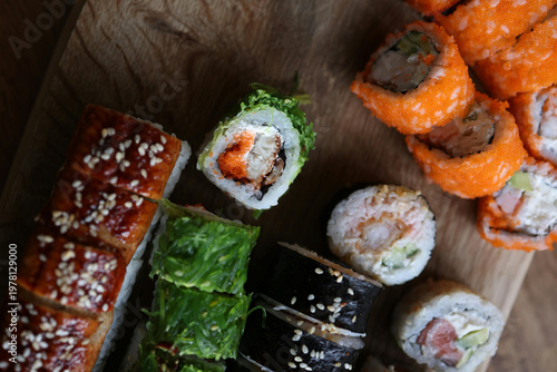 sushi on a plate