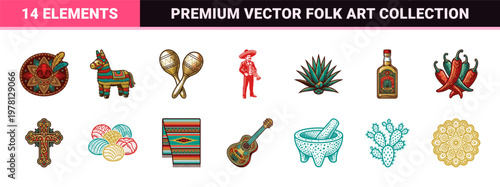 Cinco de Mayo Vector Elements