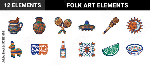 Mexican Cultural Celebration Elements Sheet