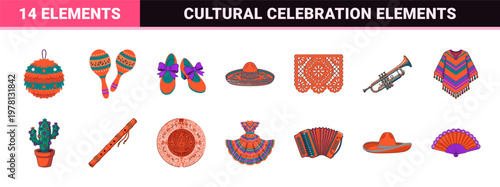 Mexican Holiday Celebration Asset Set