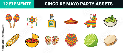 Mexican Fiesta Celebration Asset Sheet