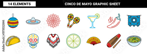 Mexican Fiesta Holiday Celebration Asset Sheet