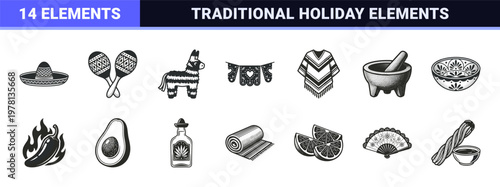 Cinco de Mayo Cultural Celebration Asset Sheet