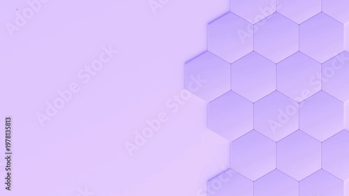 Geometric honeycomb pattern in soft purple hues for design
