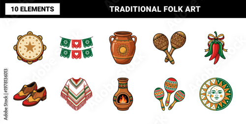 Mexican Festive Celebration Asset Sheet