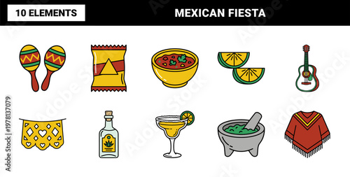 Mexican Celebration Food and Culture Graphics