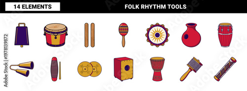 Ethnic Percussion Instrument Asset Sheet
