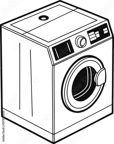 washing machine vector