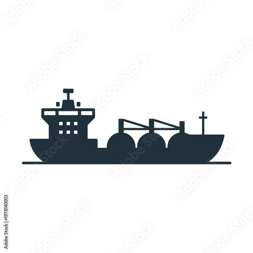 A large cargo ship sailing across the open ocean water