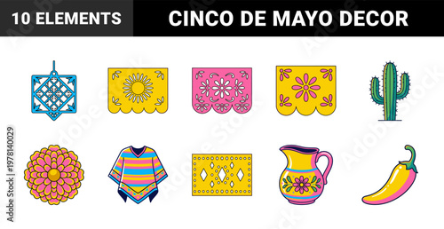 Cinco de Mayo Papel Picado Celebration Set