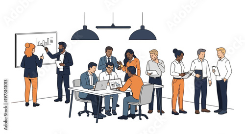 Business People in Meeting Room.