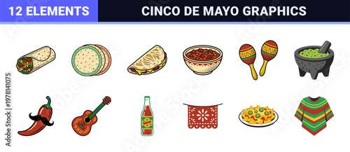 Mexican Food and Culture Celebration Graphics