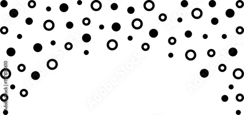Festive falling confetti vector