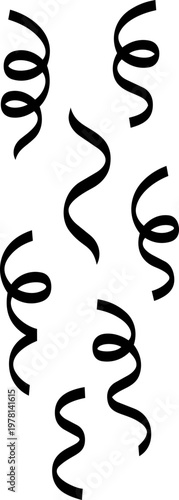 Festive falling confetti vector