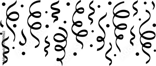 Festive falling confetti vector