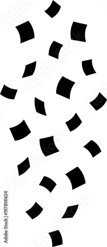 Festive falling confetti vector