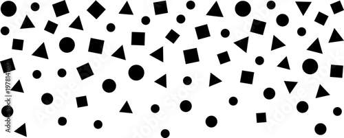 Festive falling confetti vector