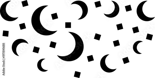 Festive falling confetti vector