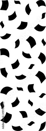 Festive falling confetti vector