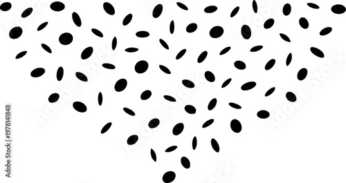 Festive falling confetti vector