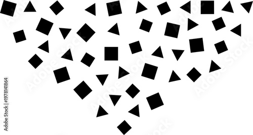 Festive falling confetti vector