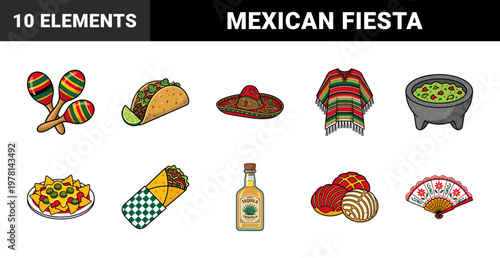 Mexican Fiesta Celebration Elements