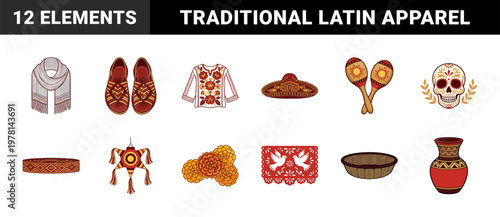 Mexican Cultural Heritage Textile Elements